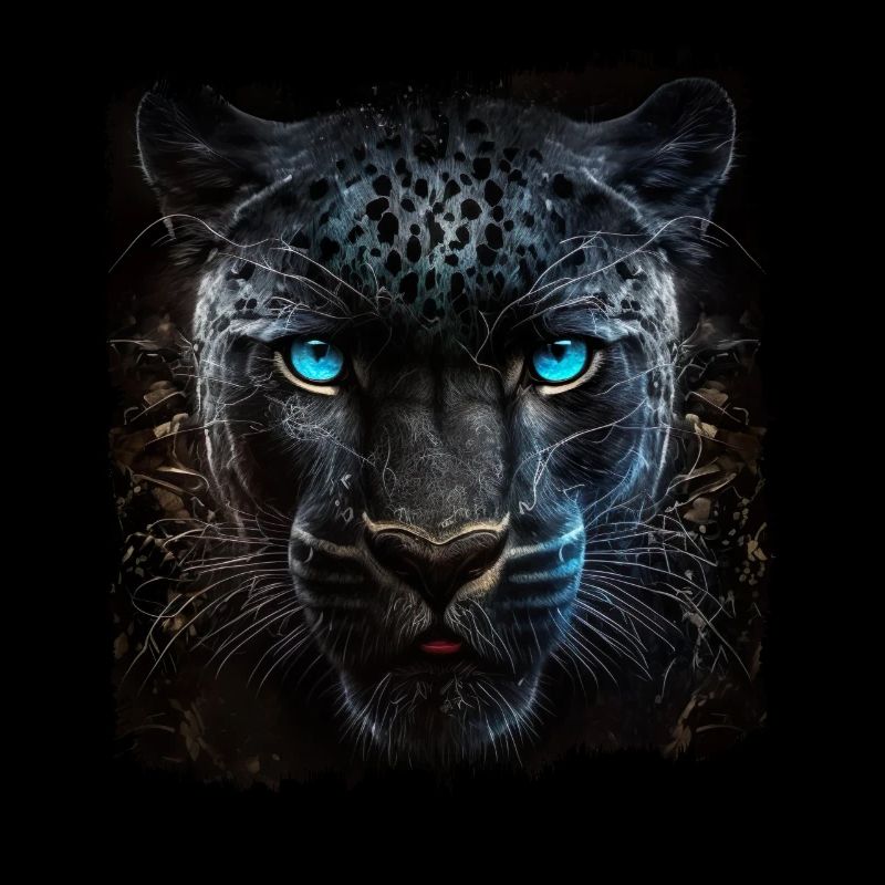 Schwarzer Panther Großkatze