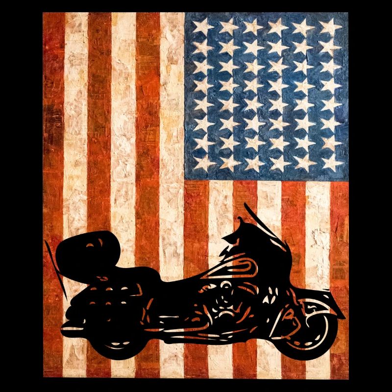 Biker Motorcycle.