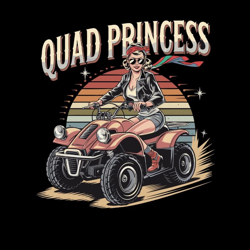 Quad Princess Adventure dans un style rétro