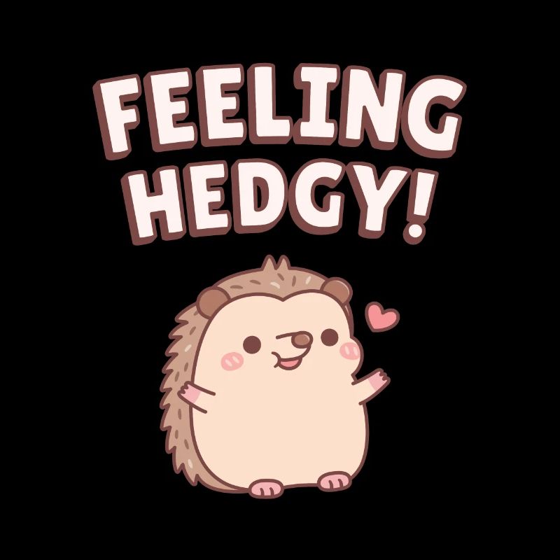 Hérisson mignon se sentant drôle