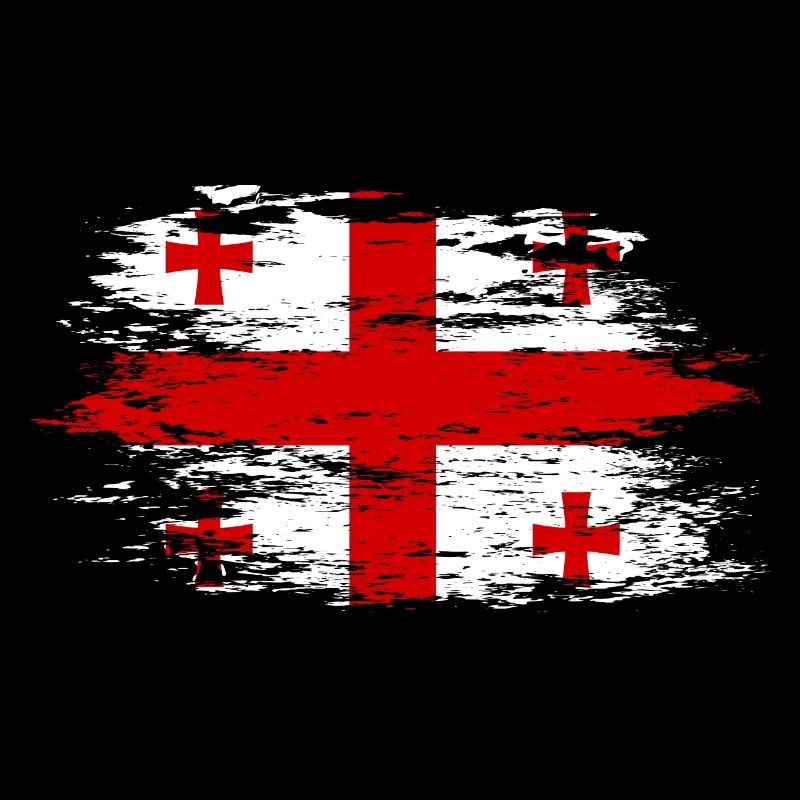 Drapeau géorgien utilisé