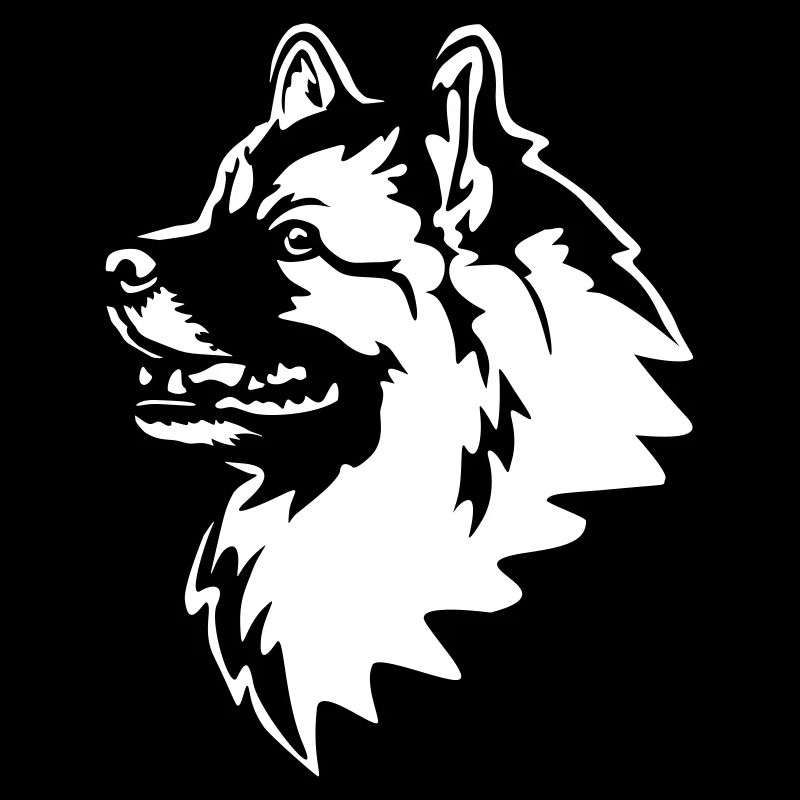 Wolfsspitz Kopf "Black Edition"