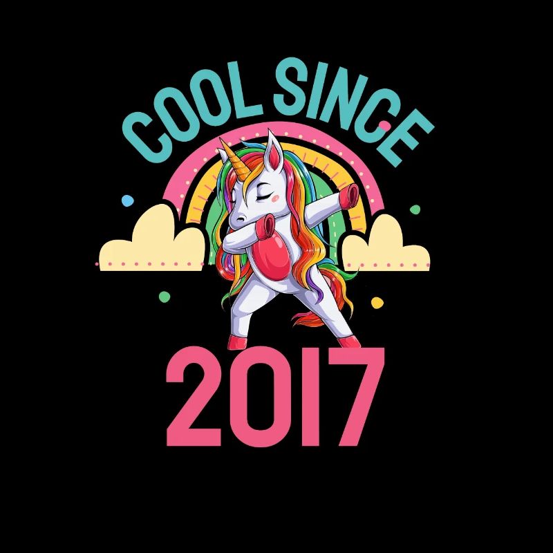 Cool seit 2017 Dabbing Einhorn 5. Geburtstag