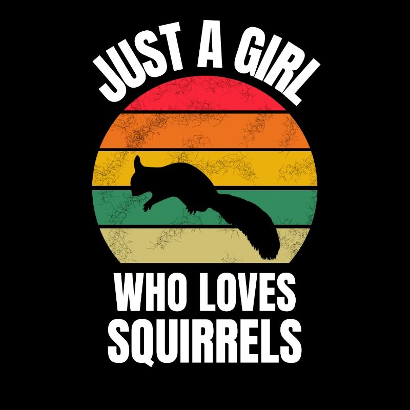 Retro Eichhörnchen Mädchen