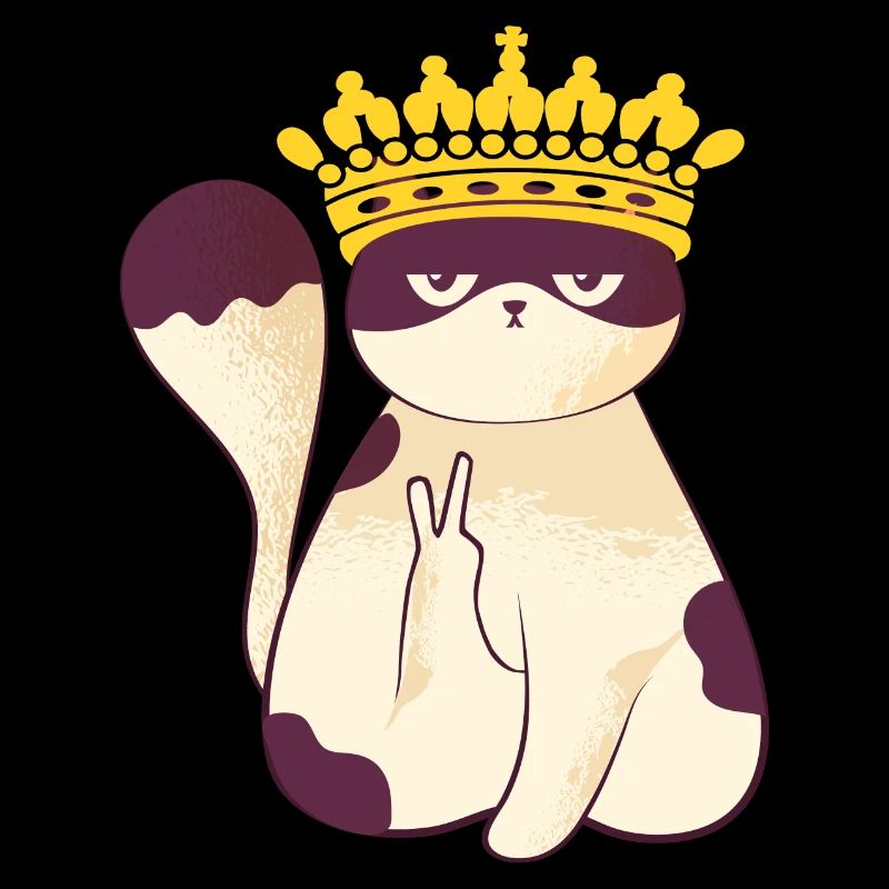 Cat Crown Peace Angry Sweet Grumpy