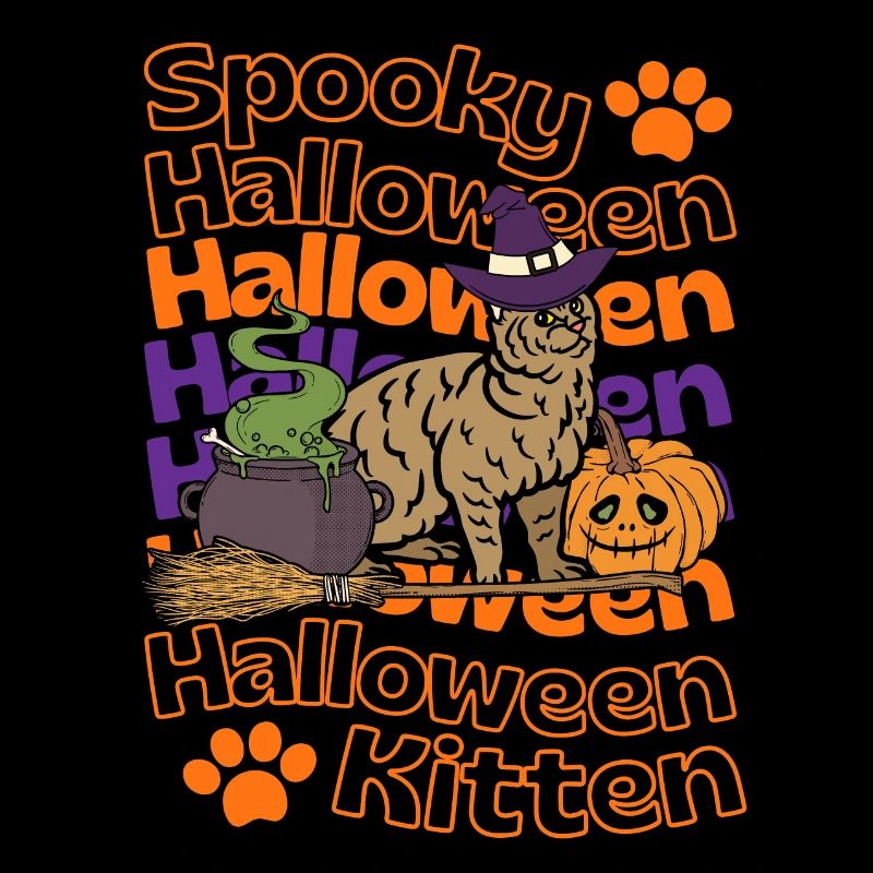 Pixie bob Katze Halloween Spooky Halloween Chat