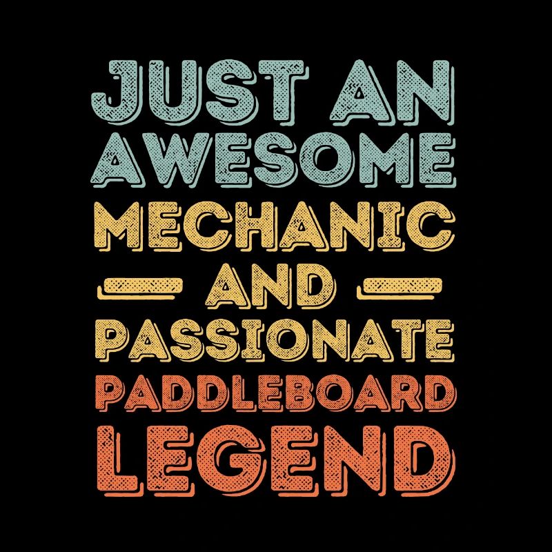 Mechanic paddleboard retro