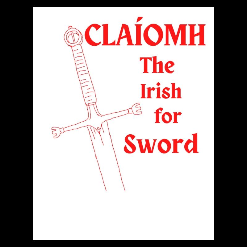 Claíomh, le mot irlandais pour épée.