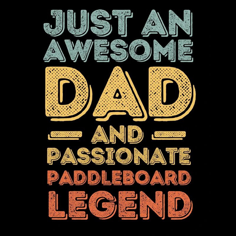Dad paddleboard retro