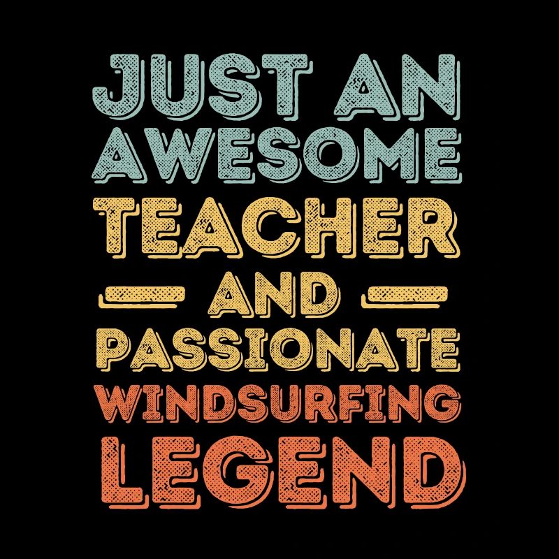 Instructor windsurfing retro