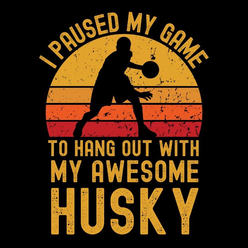 Basketball und Husky