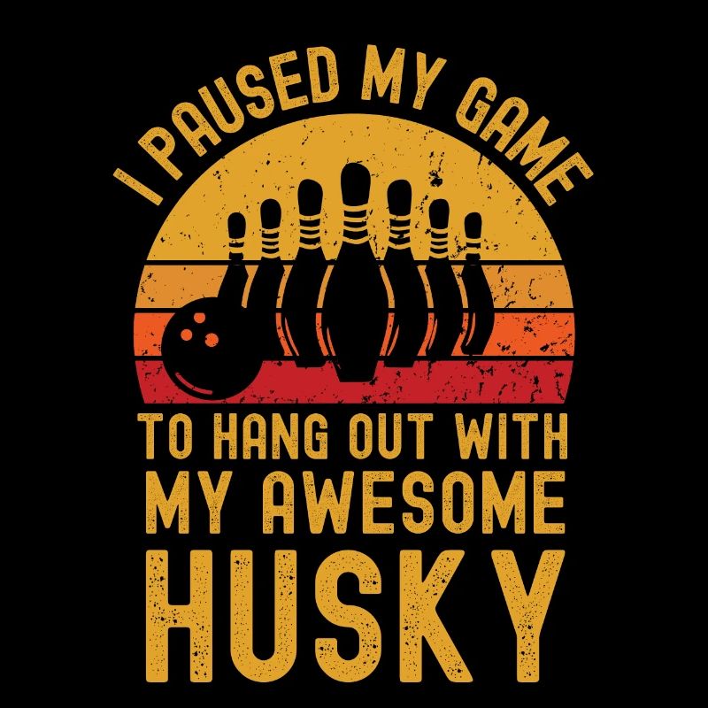 Bowling and husky