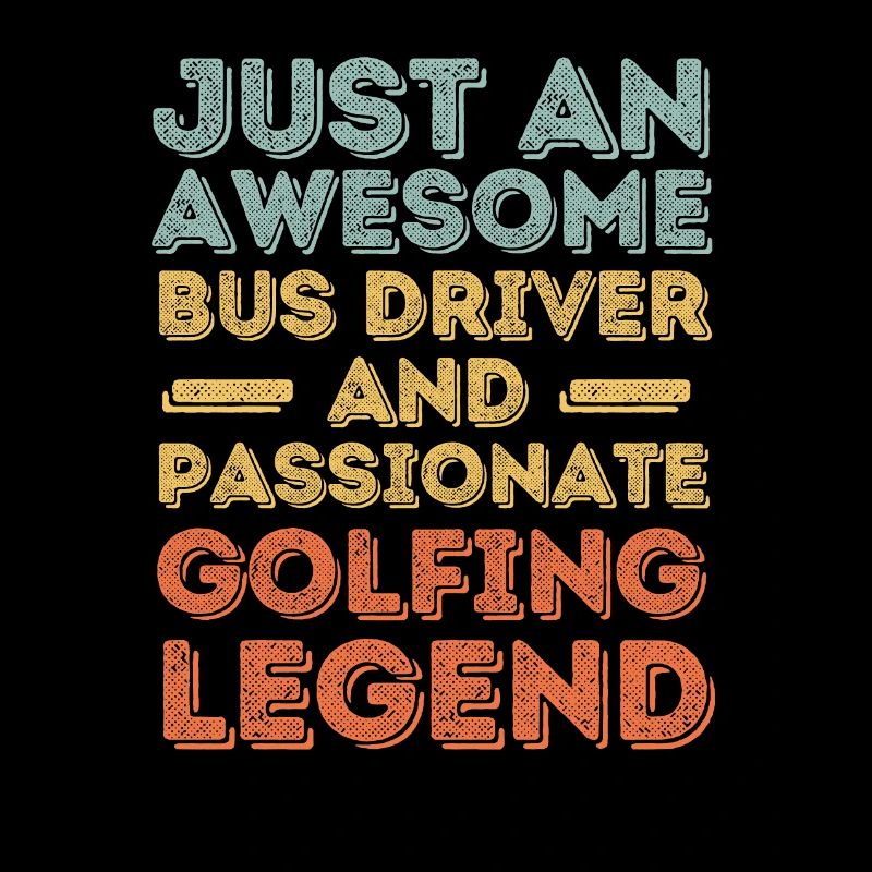 Busfahrer Golfen retro