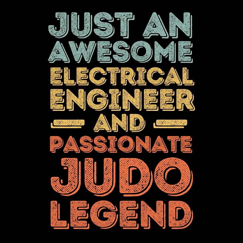 Electrical Engineer Judo retro