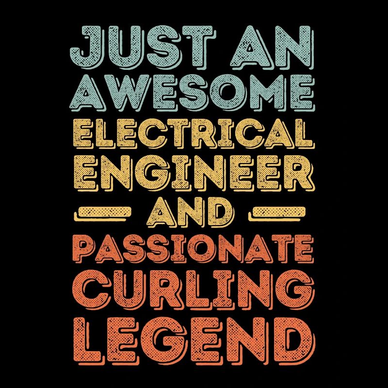 Electrical Engineer Curling retro