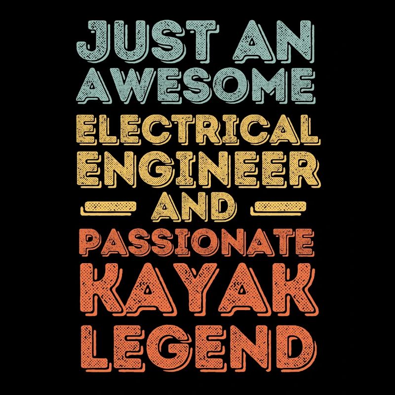 Electrical engineer kayak retro