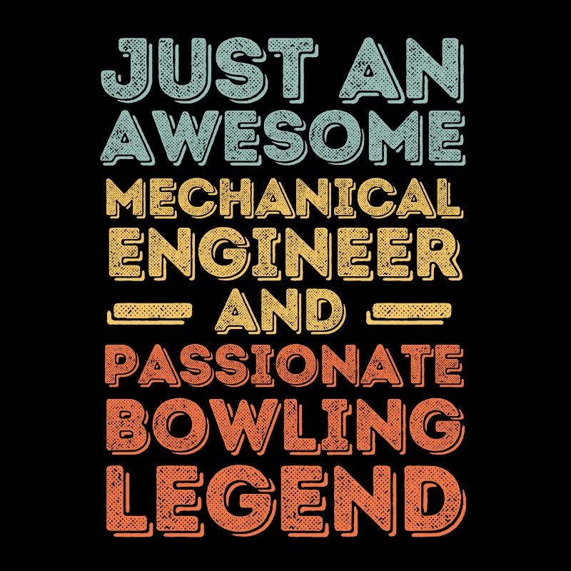 Mechanical Engineer Bowling retro