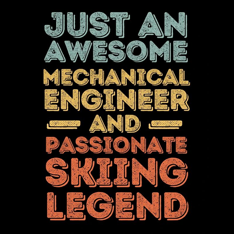 Mechanical Engineer Ski retro