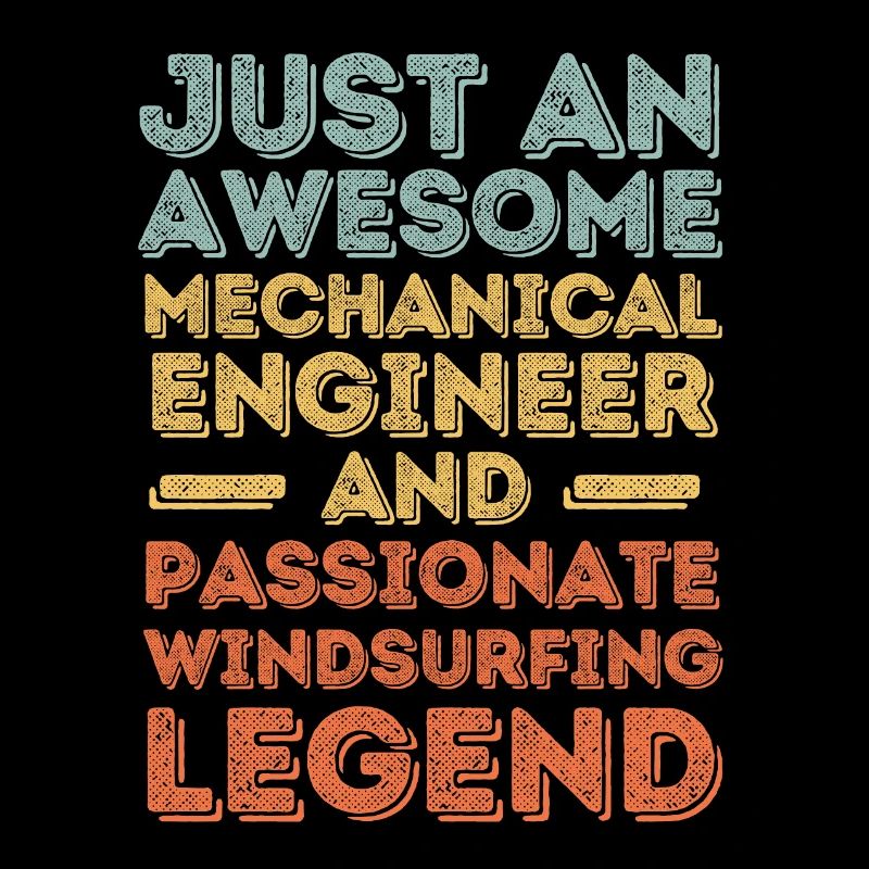Mechanical Engineer Windsurfing retro