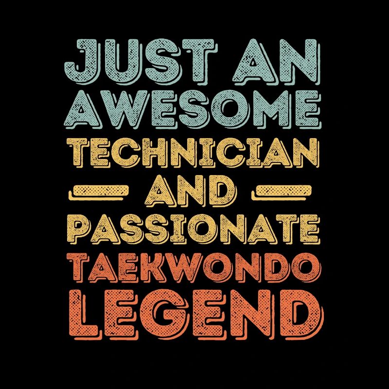 Technicien Taekwondo rétro
