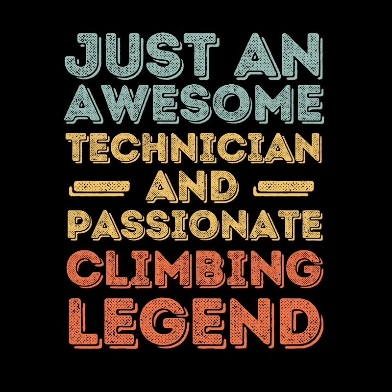 Technician climbing retro