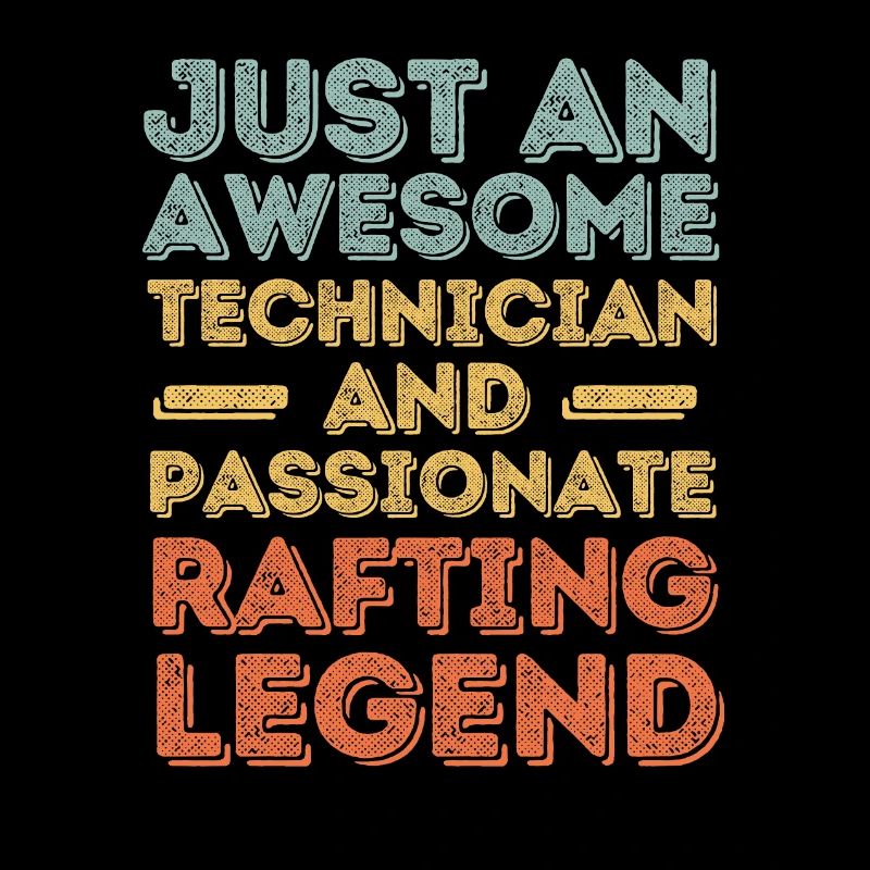 Technicien rafting rétro