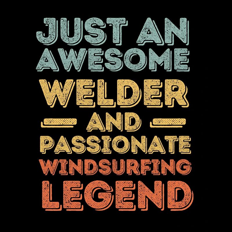 Welder windsurfing retro