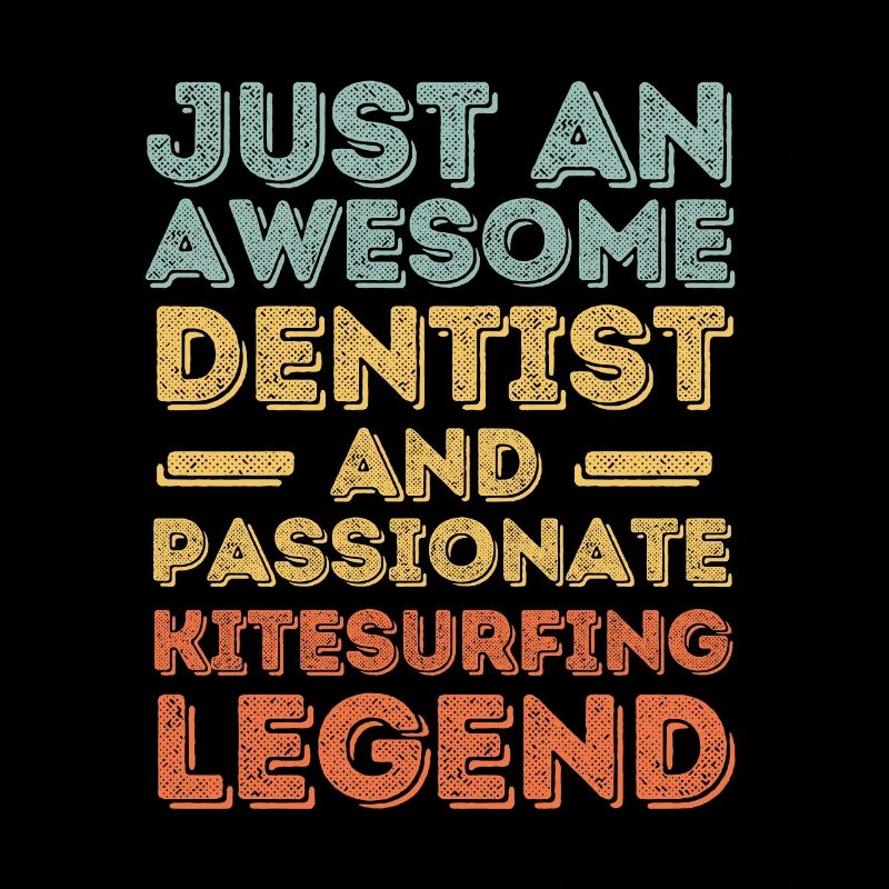 Dentist Kitesurfing retro