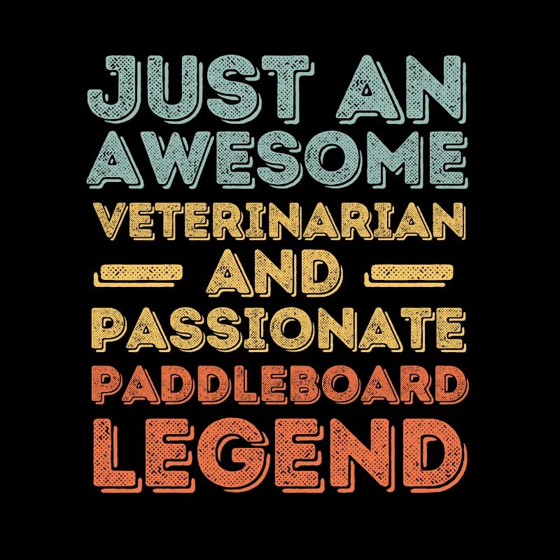 Tierarzt Paddleboard Legende retro