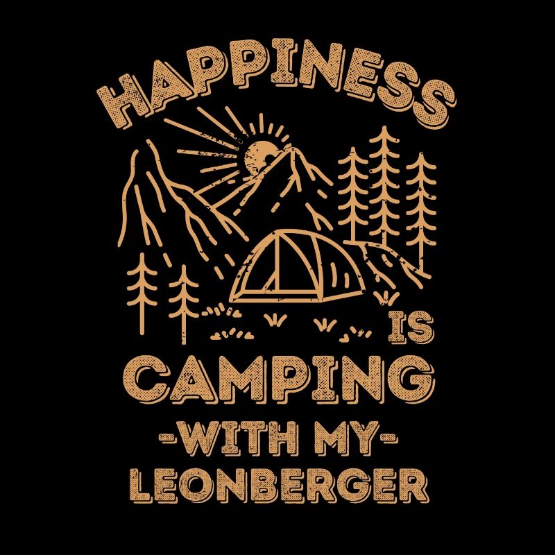 Camping avec le leonberg