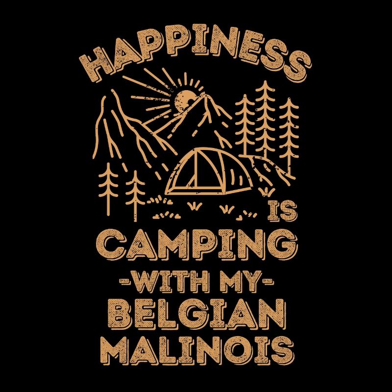 Camping with malinois