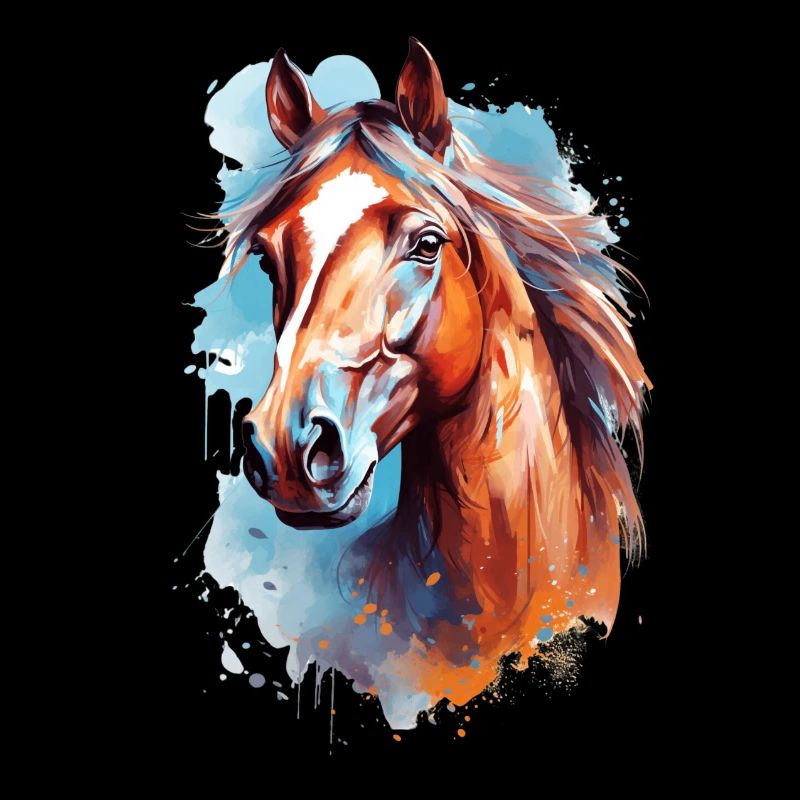 Aqaurell Pferd Design