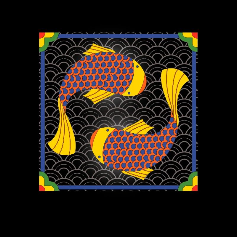 Korean Koi Fish Pattern