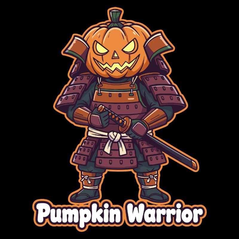 Pumpkin Warrior im Samurai Armor