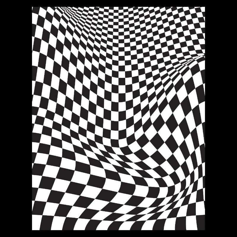 Warped Checkered Illusion