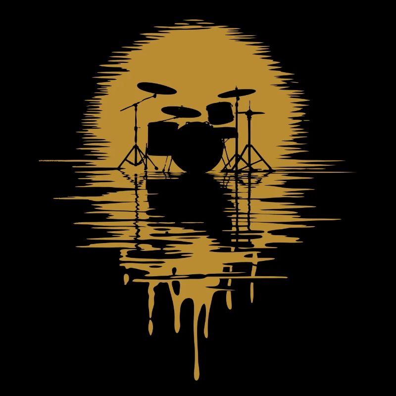 Drumset Silhouette Drums