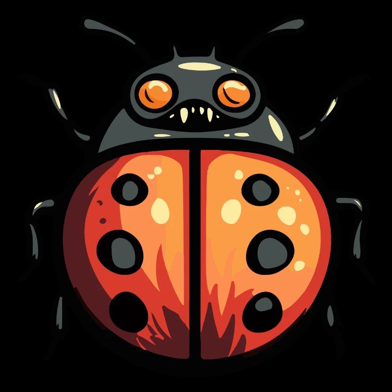 Ladybug Halloween Comic Funny