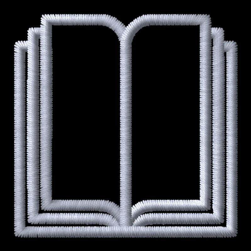 Book embroidered
