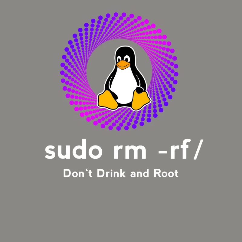 Computer Sys admin Pinguin Nerd pc sudo rm -rf cod