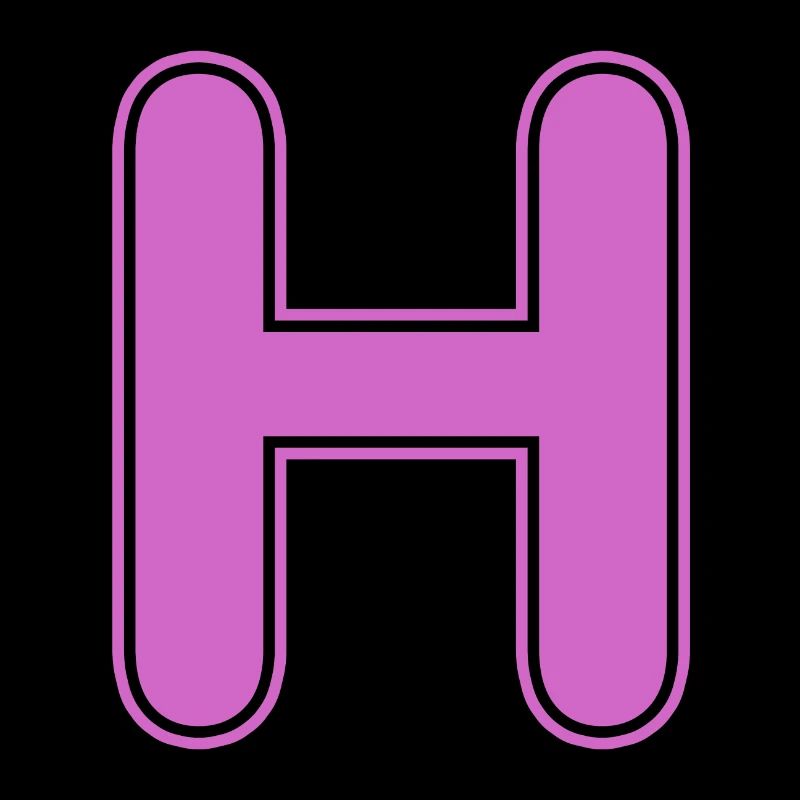 H lettre Alphabet Nom Épeller Cadeau