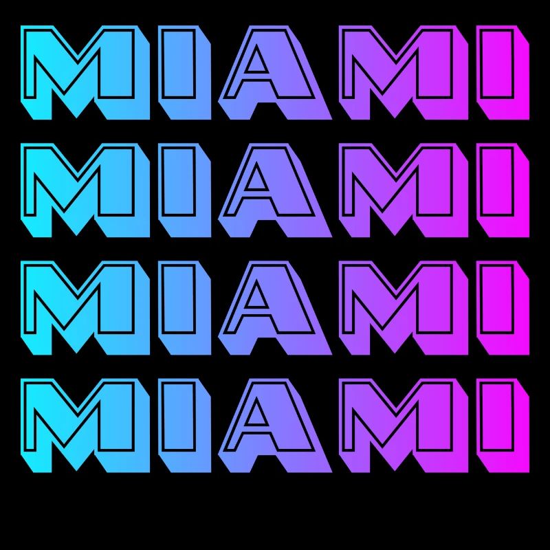 Miami Neon Gradient Pattern