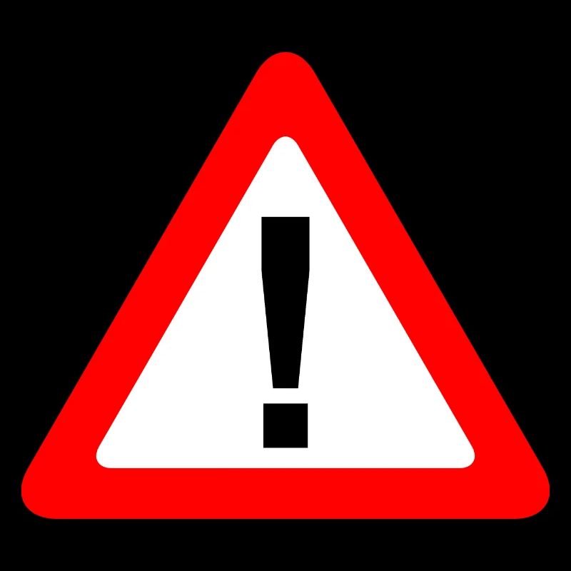 Traffic sign warning caution caution