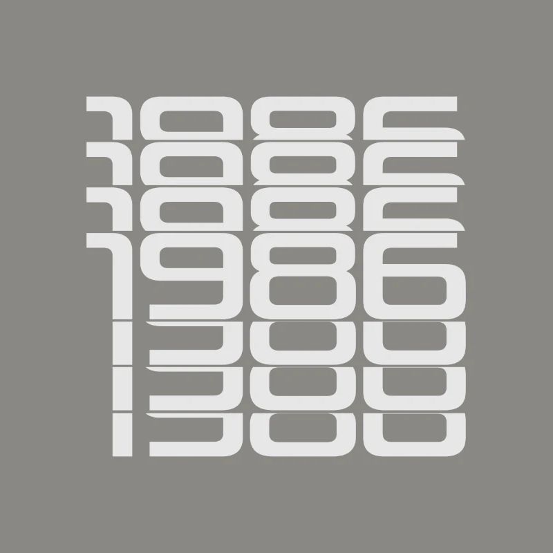 1986 Stack Ziffern Muster