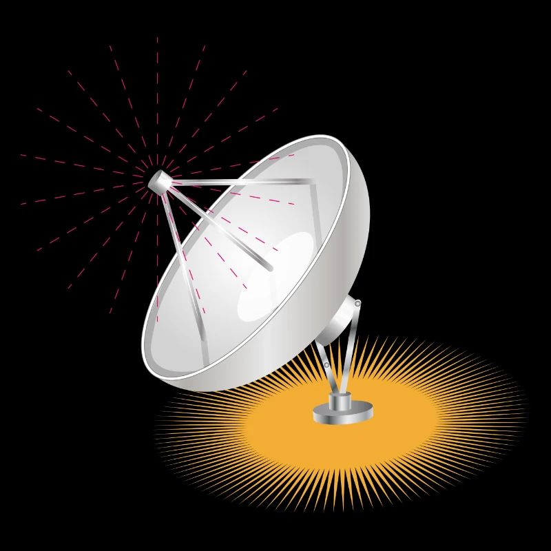 Satellite dish as a design element