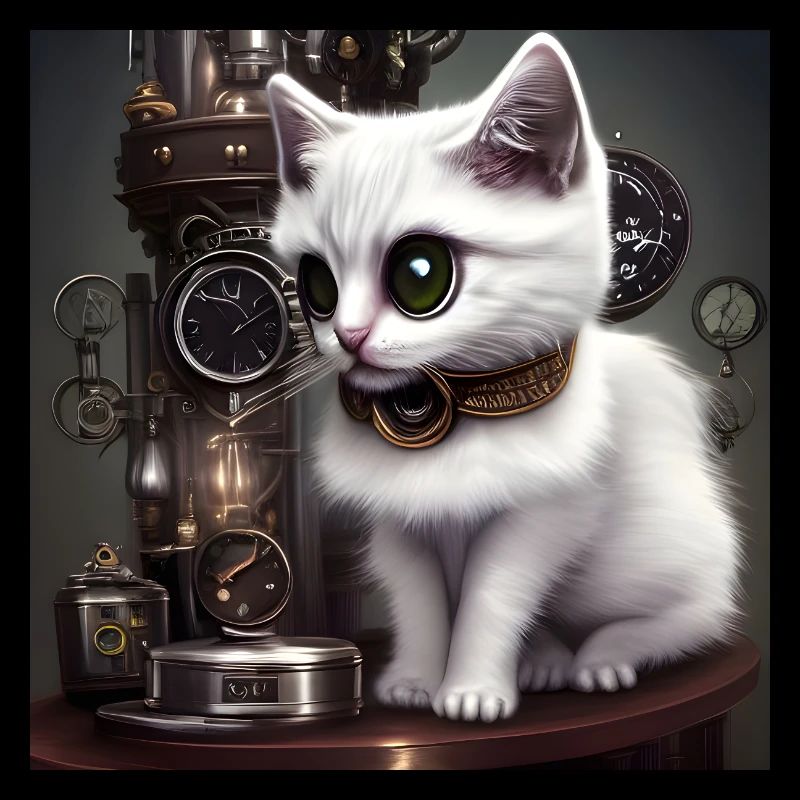 Petit chat steampunk