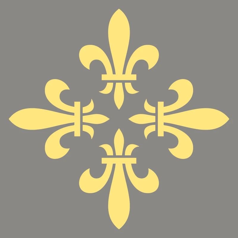 Lily Blossom Cross Pattern ORNAMENT - Vector