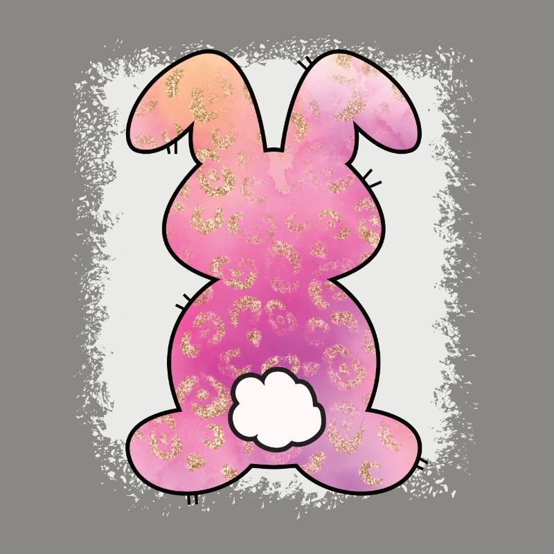 Leopard Print Bleached Easter