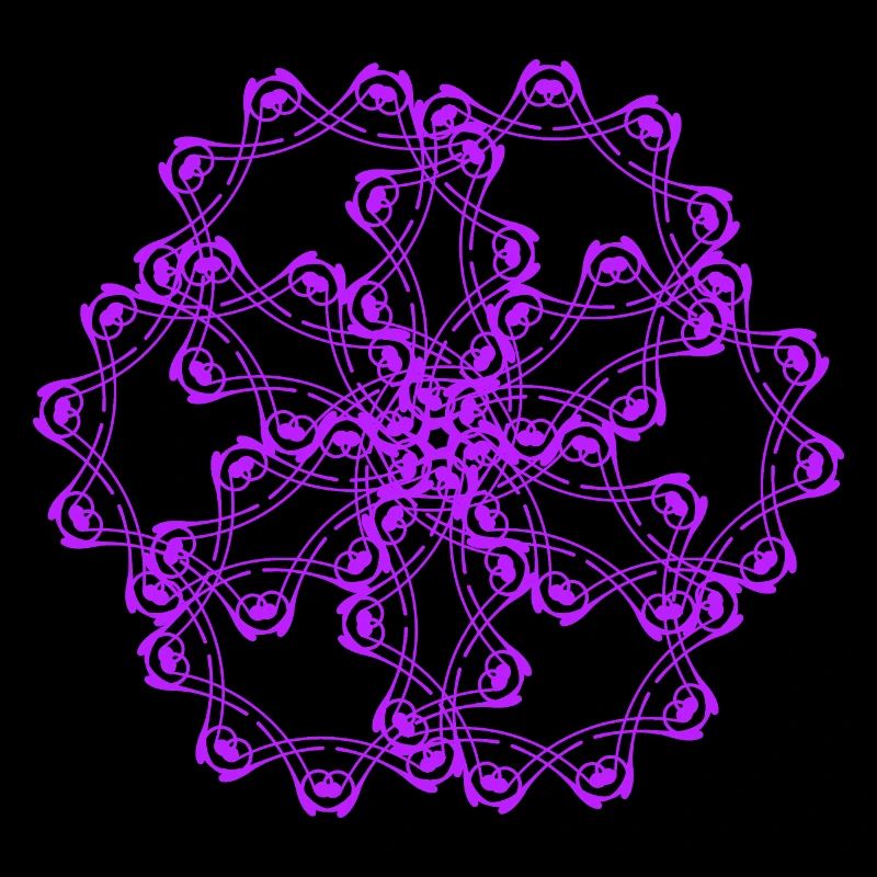 Random patterns circled
