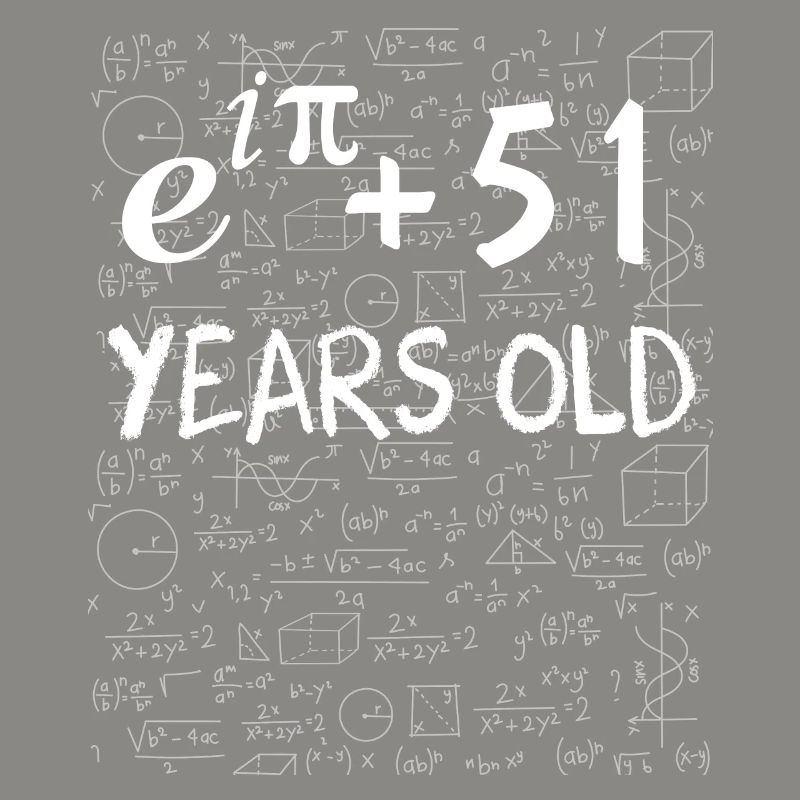 50th birthday 50 years Euler Identity math gift