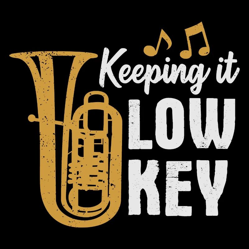 Tuba Player Keeping It Low Key